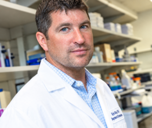 Dr Mark Burns in Lab